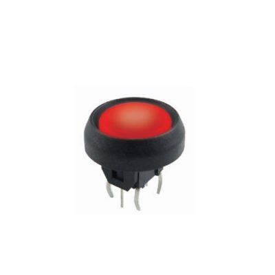 red led illuminated switch. Round push button, LED switches, rjs electronics ltd