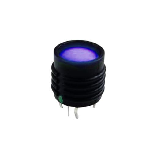 pcb push button switch with tactile feel, full led illumination, pcb terminals, momentary function, rjs electronics