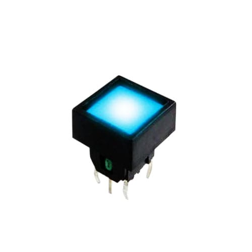 push button switch, pcb switch, tactile feel, led illuminated, rjs electronics