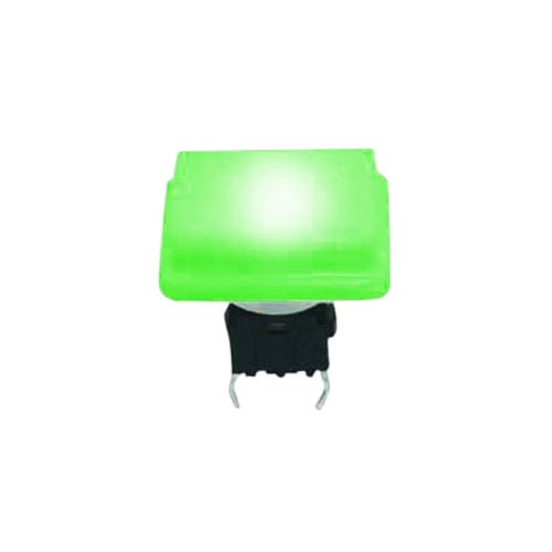 push button switch, pcb terminals, tactile push, led illuminated, rjs electronics