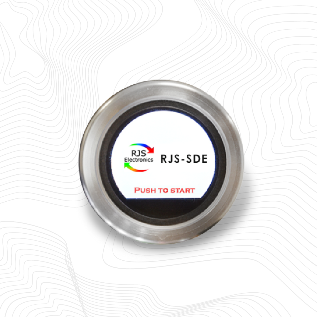 Rotary encoder with lcd display and push button switch, rjs electronics ltd