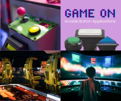 Game On: Arcade Button Applications, arcade buttons, gaming buttons, LED illuminated buttons, panel mount push switch, switch with illumination, momentary push button switch, LED switches, LED buttons, RJS Electronics Ltd