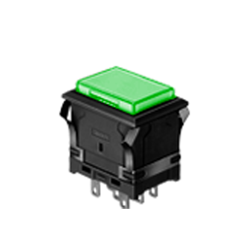 EH Rectangular plastic Push Button Switch with illumination, panel mount Led Switches, RJS Electronics ltd.