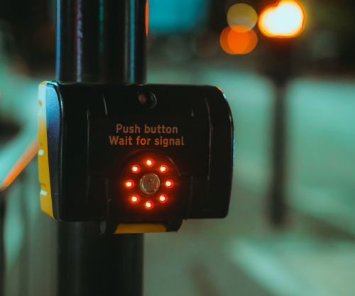 Switches for everyday life featured image, crosswalk pedestrian crossing button, anti-vandal push button, metal switches, LED switches, RJS Electronics Ltd