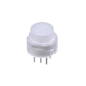 PCB, Push button switch, illuminated Tact Switch, momentary with push button feature, silent click, click sound. RJS Electronics Ltd.