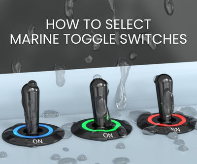 Marine toggle switches, LED switches, IP rated toggle switch, IP68 rating, switch with illumination, RJS Electronics Ltd
