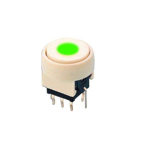 PB6136F - PCB, push button switch, switch with LED Illumination, latching and momentary push button function, IP RATING, single or bi-colour LED illumination. RJS Electronics Ltd.
