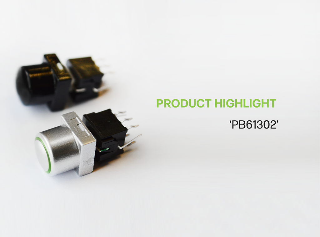 Product Highlight PB61302 pcb illuminated push button switch