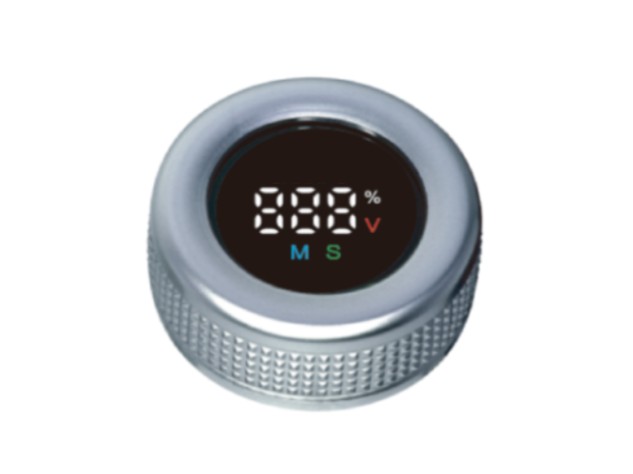 RJS-SLD knob type 2 SLD-25, programmable navigation switch, panel mount switches, push button switch, rotary encoder, navigation module, digital display with white LED backlight, LED switches, RJS Electronics Ltd