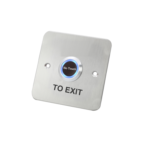 RJS-TLS6 Infrared switch, proximity switch, touchless exit switch with dual colour led illumination, green LED illumination and blue LED illumination, LED switches, panel mount no touch button switch, RJS Electronics Ltd.