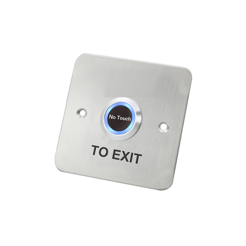 Infrared switch, proximity switch, touchless exit switch with dual colour led illumination, green LED illumination and blue LED illumination, LED switches, RJS Electronics Ltd.