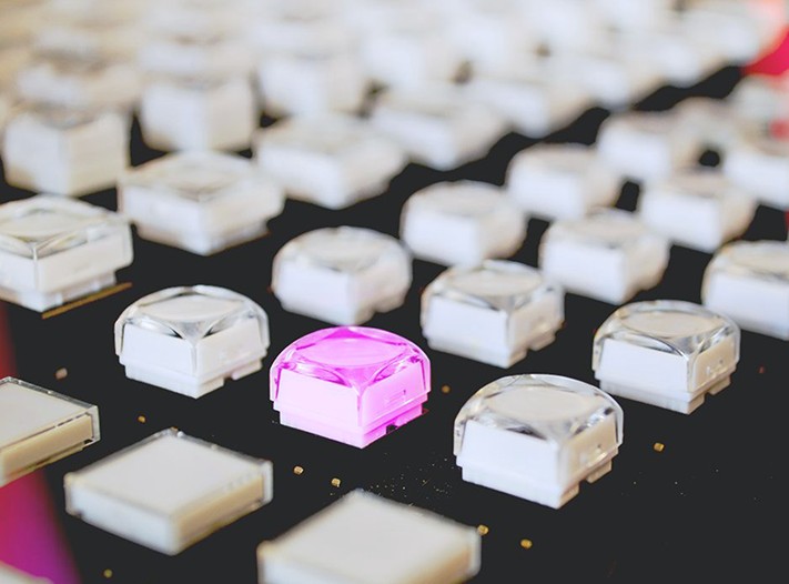 RJSBS RGB broadcast switches, 12mm 15mm 17mm PCB push button switches, LED switches, LED buttons, audio visual components, RJS Electronics Ltd