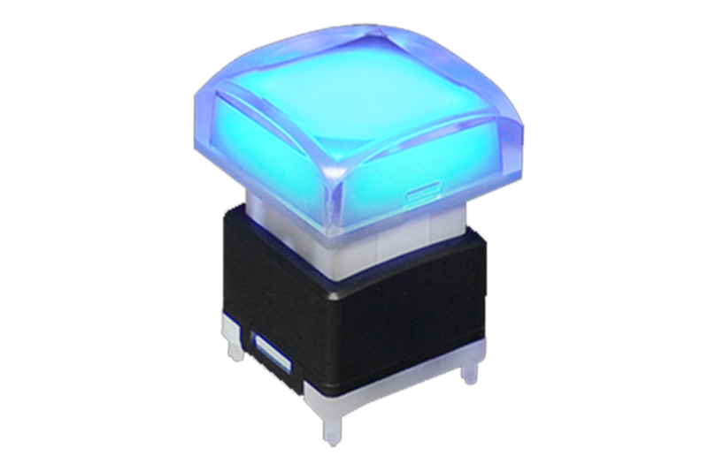 LED illuminated push button switch, LED switches, pcb switches, SPG1 RJS Electronics Ltd