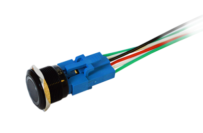 metal vandal proof switch with connector, rjs electronics ltd