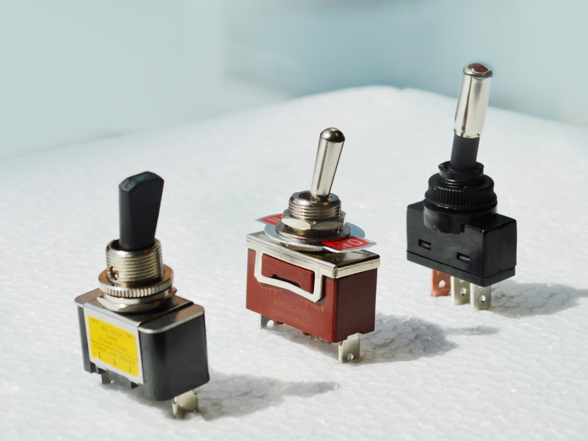 Toggle switches group, metal and plastic panel mount switches, LED switches, IP rated, RJS Electronics Ltd