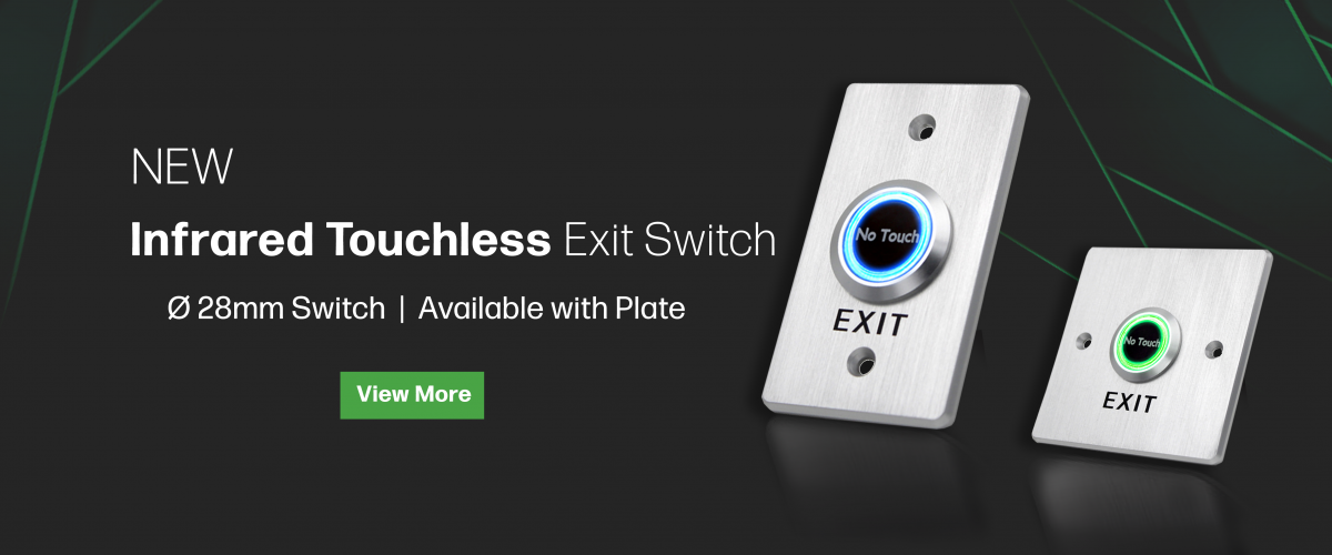 Touchless infrared exit switch, rjs electronics ltd